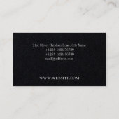 Minimale eenvoudige elegantie visitekaartje (Achterkant)