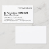 Minimale, eenvoudige en eenvoudige Visitekaartje (Voorkant / Achterkant)