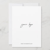 Minimale Eenvoudige externe bedrijfsgebeurtenis Kaart (Achterkant)