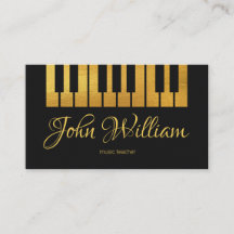 Minimale Eenvoudige Faux Gold Piano Keys