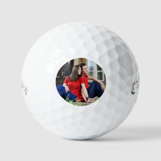 Minimale Eenvoudige Foto Golfballen (Voorkant)