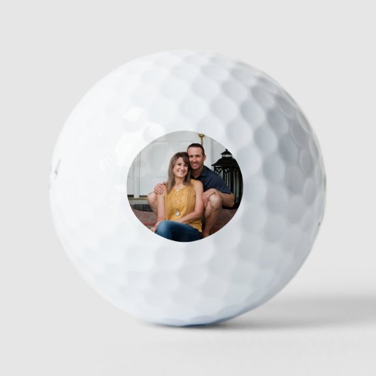 Minimale Eenvoudige Foto Golfballen (Voorkant)