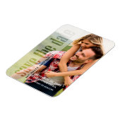 Minimale Eenvoudige Foto Vellum Overlay Typografie Magneet (Linkerzijde)