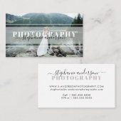 Minimale eenvoudige fotografie  visitekaartje (Voorkant / Achterkant)