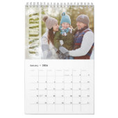 Minimale Eenvoudige Fotomaanden Cool Typografie Kalender (Jan 2026)