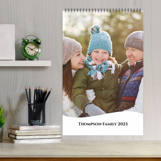 Minimale Eenvoudige Fotomaanden Cool Typografie Kalender