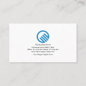 Minimale eenvoudige grijze lijn-ondernemer opstart visitekaartje (Achterkant)