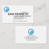 Minimale eenvoudige grijze lijn-ondernemer opstart visitekaartje (Voorkant / Achterkant)