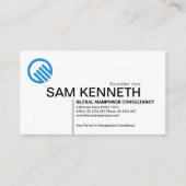 Minimale eenvoudige grijze lijn-ondernemer opstart visitekaartje (Voorkant)