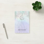 Minimale eenvoudige iriserende holografisch uw log post-it® notes (Kantoor)