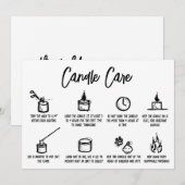 Minimale eenvoudige kaarszorg Hartelijk dank voor  Bedankkaart (Voorkant / Achterkant)