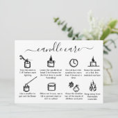 Minimale eenvoudige kaarszorg Hartelijk dank voor  Bedankkaart (Staand voorkant)