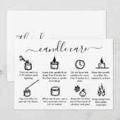 Minimale eenvoudige kaarszorg Hartelijk dank voor  Bedankkaart (Voorkant / Achterkant)