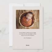 Minimale Eenvoudige Kerstfeestdag Kaart (Achterkant)