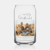 Minimale Eenvoudige kerstritsserie Foto Blikvorm Glas (Voorkant)