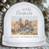 Minimale Eenvoudige kerstritsserie Foto Sneeuwbol