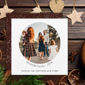 Minimale Eenvoudige kerstrondfoto