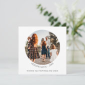 Minimale Eenvoudige kerstrondfoto (Staand voorkant)