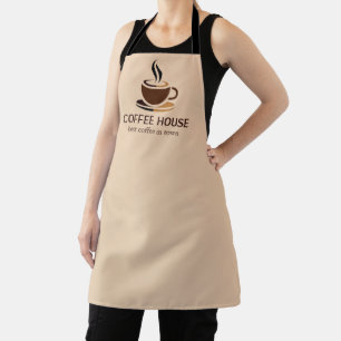 Minimale Eenvoudige Koffiewinkel Barista Schort
