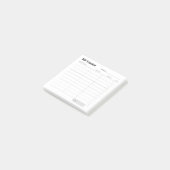 Minimale eenvoudige kostentracker post-it® notes (Schuin)