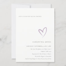 Minimale Eenvoudige lavender Heart Vrijgezellenfee