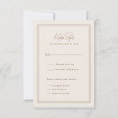 Minimale eenvoudige  Lijst respons Kaart (Voorkant)