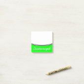 Minimale, Eenvoudige, Limoen achtergrond + Naam la Post-it® Notes (Op bureau)