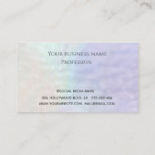 Minimale eenvoudige luxeholografische logo klantenkaartje (Achterkant)