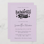 Minimale Eenvoudige Manuscript Modern Bachelorette Kaart (Voorkant / Achterkant)