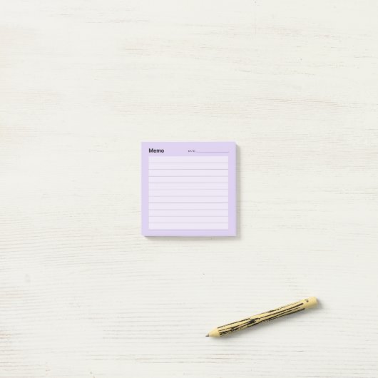 Minimale eenvoudige memolijn post-it® notes (Op bureau)