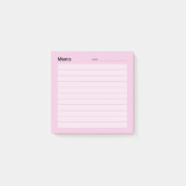 Minimale eenvoudige memolijn post-it® notes (Voorkant)