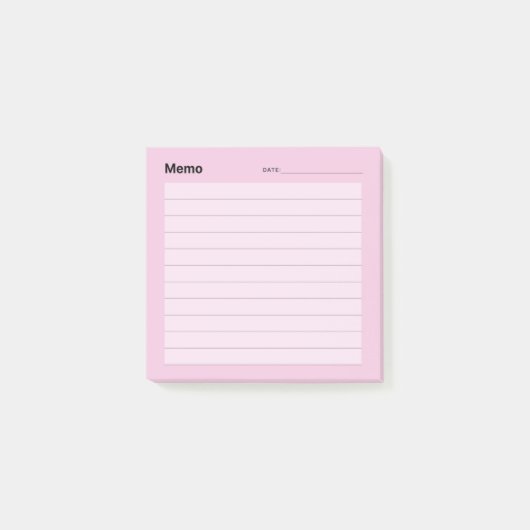 Minimale eenvoudige memolijn post-it® notes (Voorkant)