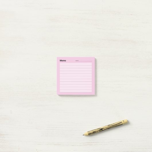 Minimale eenvoudige memolijn post-it® notes (Op bureau)