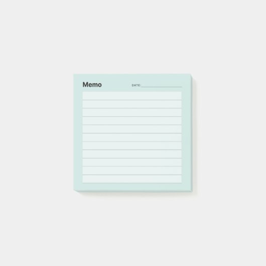 Minimale eenvoudige memolijn post-it® notes (Voorkant)
