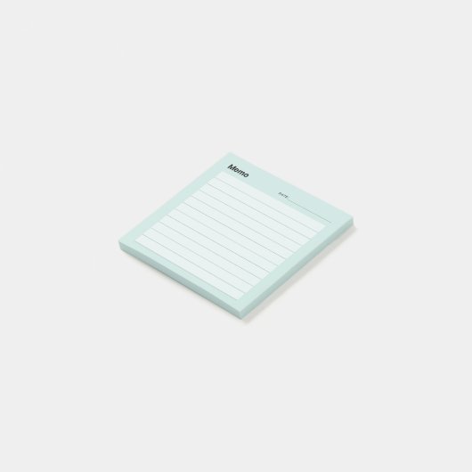 Minimale eenvoudige memolijn post-it® notes (Schuin)