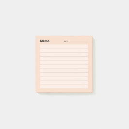 Minimale eenvoudige memolijn post-it® notes