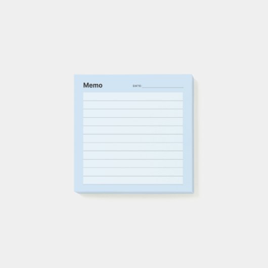 Minimale eenvoudige memolijn post-it® notes (Voorkant)