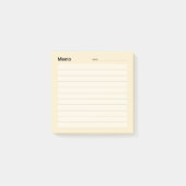 Minimale eenvoudige memolijn post-it® notes (Voorkant)
