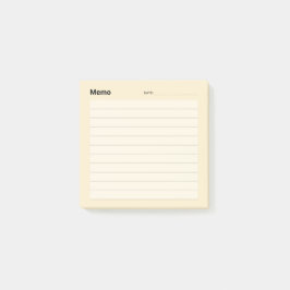 Minimale eenvoudige memolijn post-it® notes
