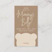 Minimale eenvoudige moderne Beer Shower-buikgame Informatiekaartje (Voorkant)