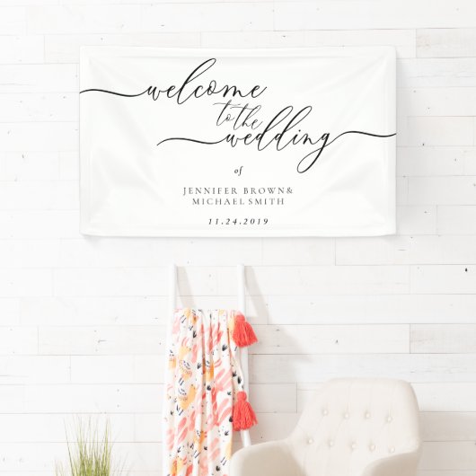 Minimale eenvoudige, moderne, eenvoudige welkomstb spandoek (Insitu)