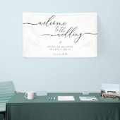 Minimale eenvoudige, moderne, eenvoudige welkomstb spandoek (Beurs)