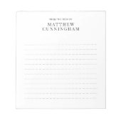 Minimale eenvoudige, moderne, persoonlijke, eenvou notitieblok (Voorkant)