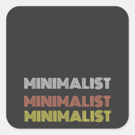 Minimale eenvoudige moderne sticker met bewerk tek