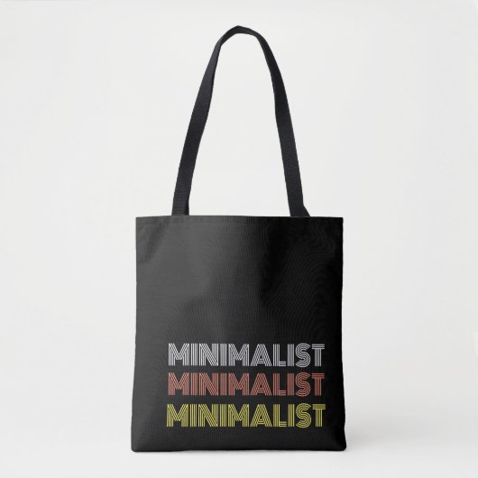 Minimale eenvoudige moderne tekst monochroom tote bag (Voorkant)