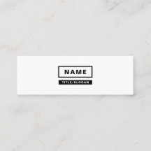 Minimale eenvoudige monochrome mini-Visitekaartjes