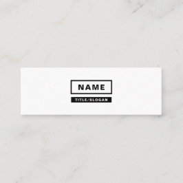 Minimale eenvoudige monochrome mini-Visitekaartjes Mini Visitekaartje