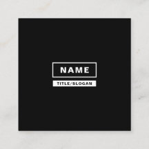 Minimale eenvoudige monochrome Visitekaartjes