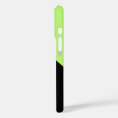 Minimale Eenvoudige Neon Green & Black met naam Case-Mate iPhone Case (Achterkant / Links)