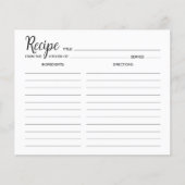 Minimale eenvoudige ontvangstkaart (Voorkant)